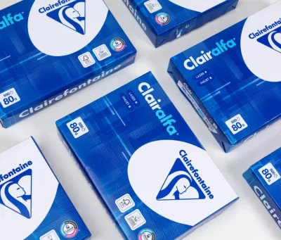 a group of blue boxes